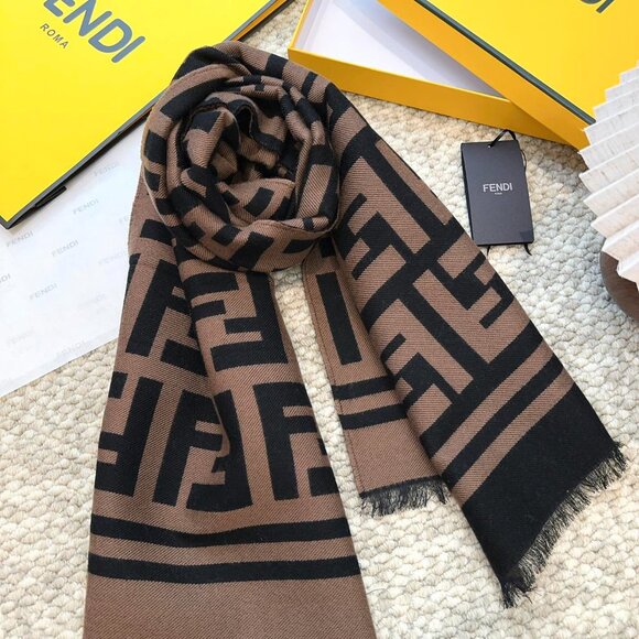 Fendi Brown Scarf for Unisex - Picture 1 of 3